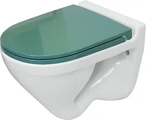 Унитаз подвесной Sanita Luxe Attica Color Sea белый/бирюзовый ATCSLWH0112 Унитаз подвесной Sanita Luxe Attica Color Sea белый/бирюзовый ATCSLWH0112, 1