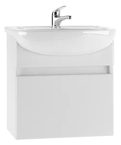 Тумба-умывальник подвесной Айсберг Классик 50 белый DA3005T+4607152360141, 1