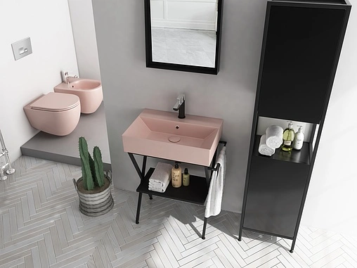 Тумба-умывальник напольная ISVEA Ferro 60 чёрный 29FES004062I