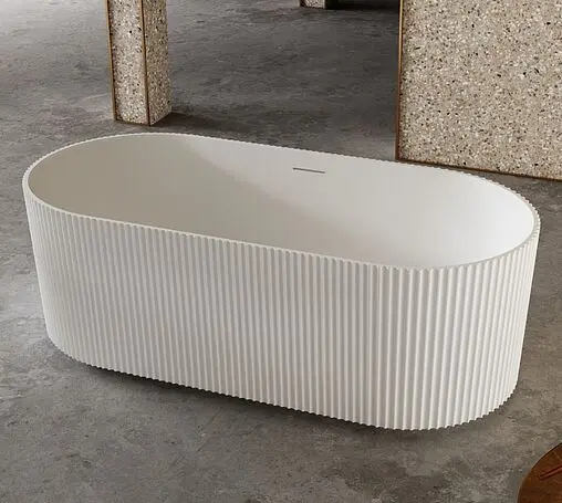 Ванна отдельностоящая из искусственного камня Abber Stein 170x75 белый AS9601