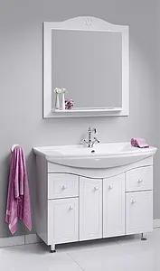 Тумба-умывальник напольная Aqwella Franchesca 105 белый FR0110+4620008197340 Тумба-умывальник напольная Aqwella Franchesca 105 белый FR0110+4620008197340, 4