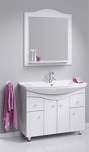 Тумба-умывальник напольная Aqwella Franchesca 105 белый FR0110+4620008197340