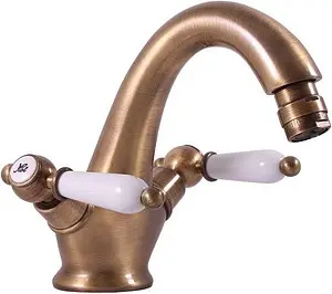 Смеситель для биде Rav Slezak Morava retro бронза/белый MK543.5SM Смеситель для биде Rav Slezak Morava retro бронза/белый MK543.5SM, 1
