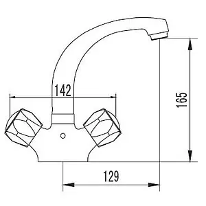 Смеситель для раковины SMARTsant Тайп хром SM050006AA Смеситель для раковины SMARTsant Тайп хром SM050006AA, 2