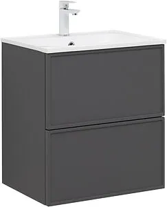 Тумба-умывальник Aquanet Арт 60 ясень графит 00329063+00306390, 1