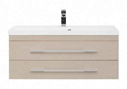Тумба под умывальник подвесная Aquanet Нота 100 светлый дуб 00171497