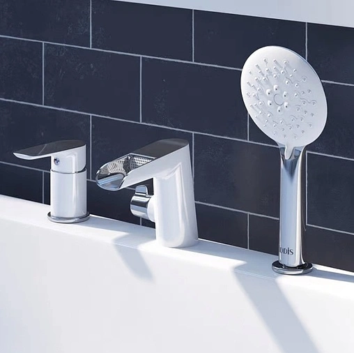 Смеситель на борт ванны на 3 отверстия IDDIS Cloud хром CLOSB3Ki07