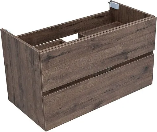 Тумба под умывальник подвесная Aquanet Алвита New 90 дуб веллингтон/табак 00334187
