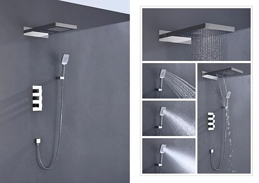 Душевая система с термостатом для душа Timo Petruma хром SX-5039/00SM