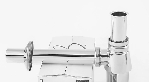 Сифон бутылочный для раковины Viega 5753 хром 100674