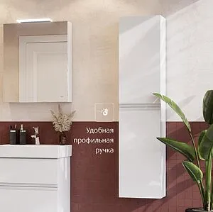 Шкаф-пенал подвесной Roca Oleta 35 белый глянец A857650806 Шкаф-пенал подвесной Roca Oleta 35 белый глянец A857650806, 5