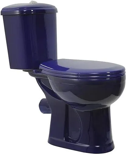 Унитаз-компакт Оскольская керамика Дора-Антивсплеск стандарт синий 47355110402