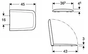 Крышка-сиденье для унитаза с микролифтом Geberit iCon белый 500.837.01.1, 2