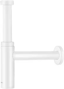 Сифон бутылочный для раковины Hansgrohe Flowstar S белый матовый 52105700 Сифон бутылочный для раковины Hansgrohe Flowstar S белый матовый 52105700, 1