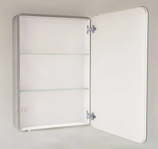 Шкаф-зеркало Jorno Pastel 60 R французский серый Pas.03.60/GR