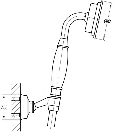 Душевой набор Swedbe Terracotta Art терракотовый 2527