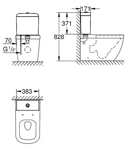 Бачок для унитаза Grohe Euro Ceramic белый 39332000