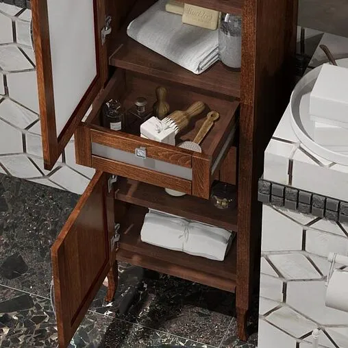 Шкаф-пенал напольный Opadiris Мираж 44 L cветлый орех 00-00000053