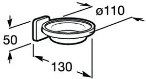 Мыльница Roca Victoria хром 816683001 Мыльница Roca Victoria хром 816683001, 2