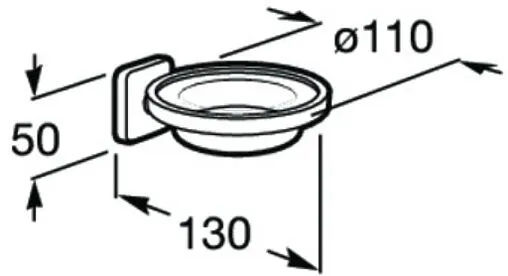 Мыльница Roca Victoria хром 816683001