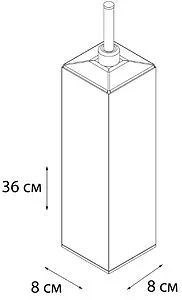 Ёршик для унитаза Fixsen Plank хром FX-446, 2