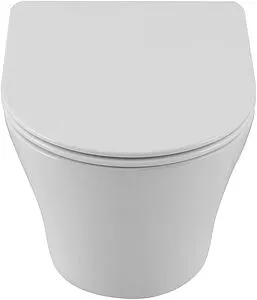 Унитаз подвесной безободковый Aquanet Zvezda Rimless белый ZV-3 Унитаз подвесной безободковый Aquanet Zvezda Rimless белый ZV-3, 3