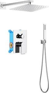 Душевая система со смесителем для душа Aquatek Лира хром AQ1472CR Душевая система со смесителем для душа Aquatek Лира хром AQ1472CR, 1