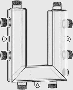 Коллектор распределительный кольцевой 3 контура 1"н x 1"н Север-KLK3 1925087 Коллектор распределительный кольцевой 3 контура 1"н x 1"н Север-KLK3 1925087, 5