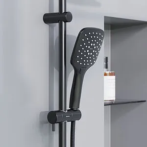 Душевая система без смесителя Damixa Eclipse чёрный матовый 931000300, 5