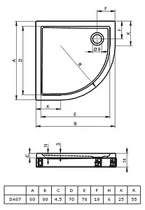 Поддон для душа Riho Davos 279 D002018005 Поддон для душа Riho Davos 279 D002018005, 2