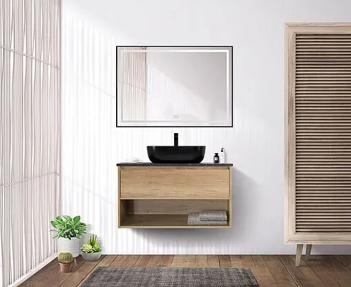 Тумба-умывальник подвесная BelBagno KRAFT 80 Rovere Nebrasca Nature KRAFT-800-2C-SO-RNN+