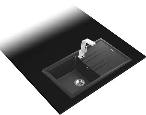 Мойка кухонная Teka Stone 50 B-TG 1B 1D тёмно-серый 115330020