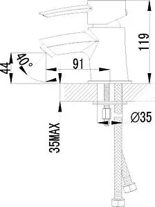 Смеситель для раковины Lemark Atlantiss хром LM3256C Смеситель для раковины Lemark Atlantiss хром LM3256C, 2