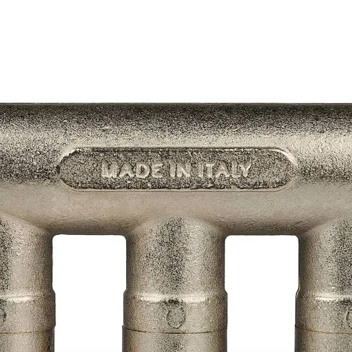 Коллектор запорный проходной 3 отвода синий ¾"в/н x ½"н Stout SMB 6201 341203