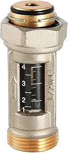 Расходомер проходной 1-4 л/мин. ¾&quot;ек x ¾&quot;ек Valtec VT.FLC15.0.0, 2