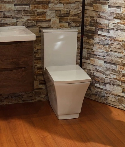 Унитаз-компакт безободковый BelBagno Regina белый BB104CP+BB104T