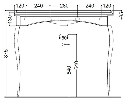 Раковина Kerasan Retro 100 белый 1049K0 bi*1 cr legs Раковина Kerasan Retro 100 белый 1049K0 bi*1 cr legs