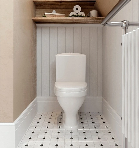 Унитаз-компакт Santeri Вест белый 1.P201.8.S00.00B.F