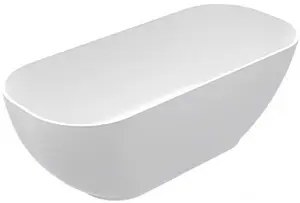 Ванна отдельностоящая из искусственного камня C-bath Mercuri 163.4x73.3 белый CBM003001 Ванна отдельностоящая из искусственного камня C-bath Mercuri 163.4x73.3 белый CBM003001, 2