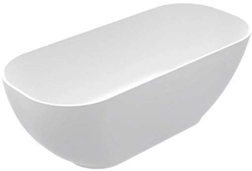 Ванна отдельностоящая из искусственного камня C-bath Mercuri 163.4x73.3 белый CBM003001