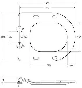 Унитаз подвесной безободковый BelBagno Uno белый BB3105CHR/SC Унитаз подвесной безободковый BelBagno Uno белый BB3105CHR/SC, 3