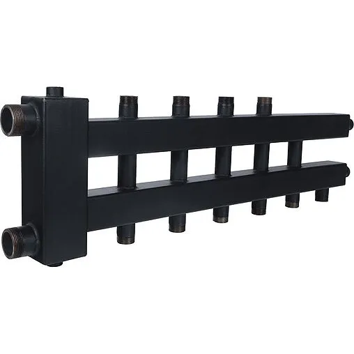 Распределительный коллектор 6 контуров с гидрострелкой 1½&quot;н x 1&quot;н Rommer RDG-0018-024036