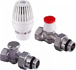 Комплект вентилей терморегулирующих прямых ½" в/н Gekon GK 76407400 12 Комплект вентилей терморегулирующих прямых ½" в/н Gekon GK 76407400 12, 1