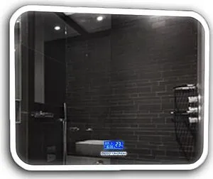 Зеркало с подсветкой Continent Demure Led 90x70 с музыкальным блоком, с подогревом белый ЗЛП448 Зеркало с подсветкой Continent Demure Led 90x70 с музыкальным блоком, с подогревом белый ЗЛП448, 3