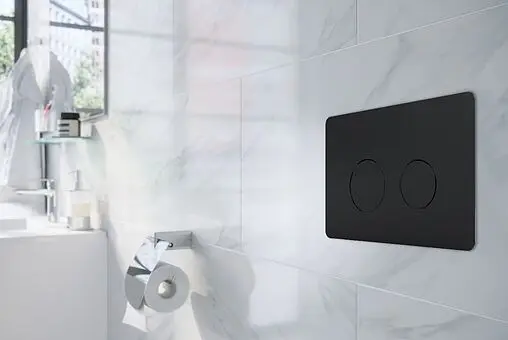 Клавиша смыва для унитаза Azario AZ-8200-0087/AZ-P57-0190 черный матовый