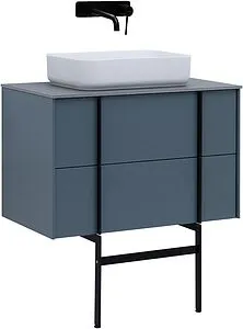 Тумба-умывальник подвесной Allen Brau Reality 80 синий 1.32005.BGM+, 1