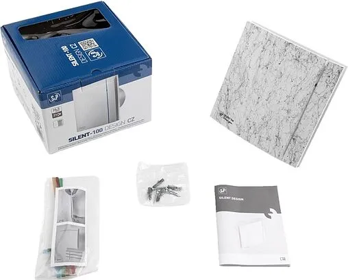 Вентилятор вытяжной Soler &amp; Palau SILENT-100 CZ MARBLE WHITE DESIGN 4C