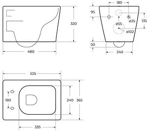 Унитаз подвесной безободковый BelBagno Luce Tornado белый BB076CH-TOR/SC, 2
