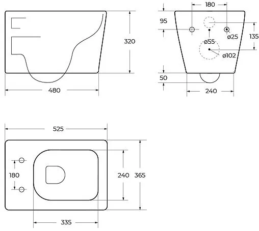 Унитаз подвесной безободковый BelBagno Luce Tornado белый BB076CH-TOR/SC