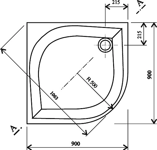 Поддон для душа Ravak Elipso-90 PAN A227701410